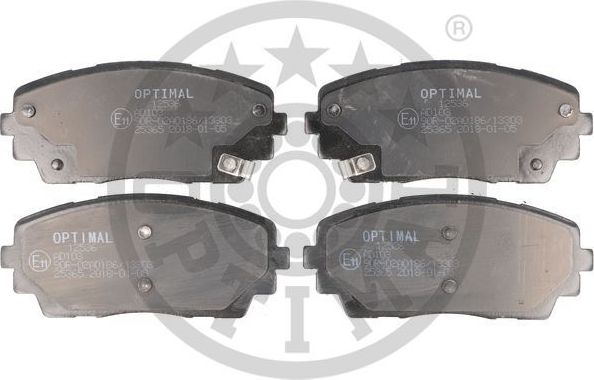 Тормозные колодки Optimal. Артикул BP-12536