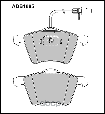 Колодки тормозные (Allied Nippon). Артикул ADB1885