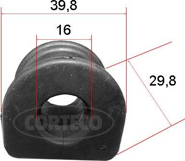 Втулка стабилизатора Corteco. Артикул 49371838