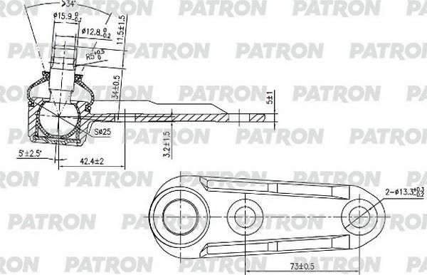 Шаровая опора Patron. Артикул PS3016