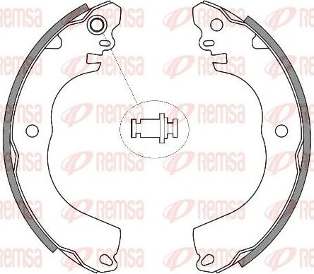 Тормозные колодки Remsa задние для Citroen C-ZERO 2010-2012. Артикул 4257.00