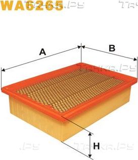Воздушный фильтр WIX Filters для Fiat Marea 1996-2003. Артикул WA6265