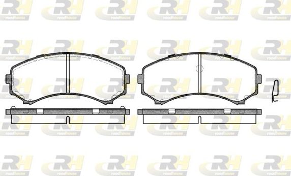 Тормозные колодки RoadHouse передние для Mitsubishi Pajero Pinin 1999-2007. Артикул 2396.00