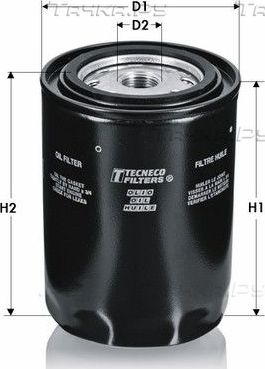 Масляный фильтр  Tecneco Filters. Артикул OL930/26