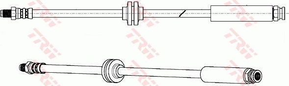 Тормозной шланг TRW задний для Citroen Jumper II 2006-2026. Артикул PHB637