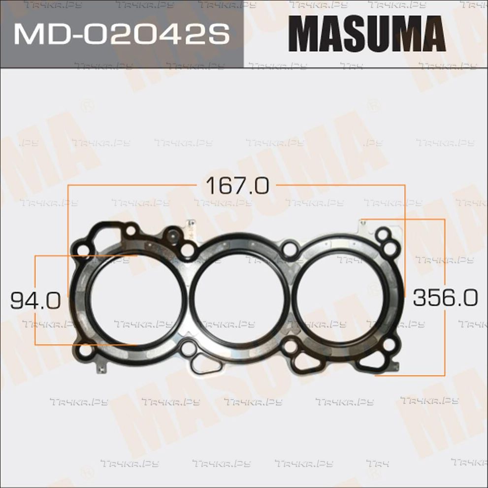 Прокладка ГБЦ Masuma для Nissan Maxima A33 2000-2003. Артикул MD-02042S