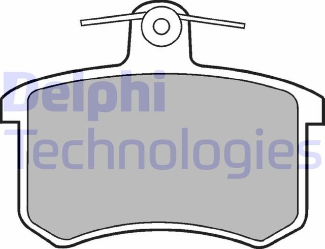 Тормозные колодки Delphi (Low-Metallic). Артикул LP451