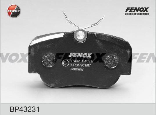 Тормозные колодки Fenox. Артикул BP43231
