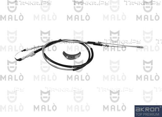 Трос ручника (тросик ручного тормоза) Malò. Артикул 21339