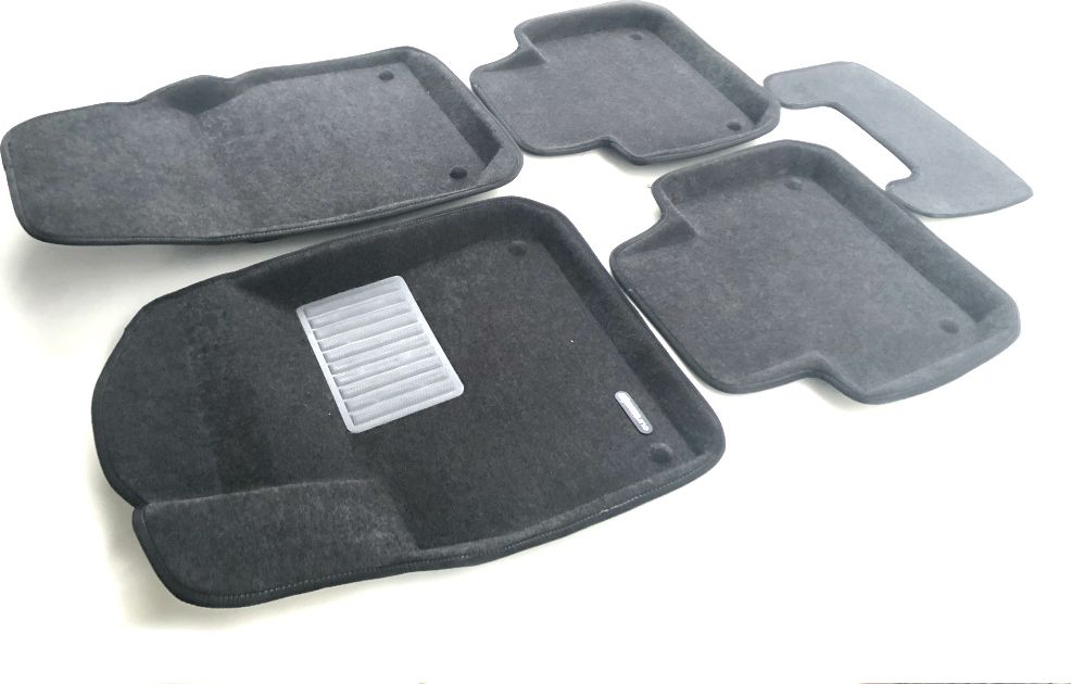 Коврики текстильные Euromat 3D Business для салона Porsche Cayenne III 2018-2026 Темно-серые. Артикул EMC3D-004106G