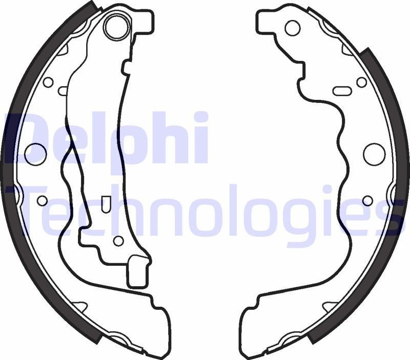 Тормозные колодки Delphi. Артикул LS2022