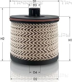 Топливный фильтр  Tecneco Filters для Citroen Jumpy III 2018-2026. Артикул GS2103E
