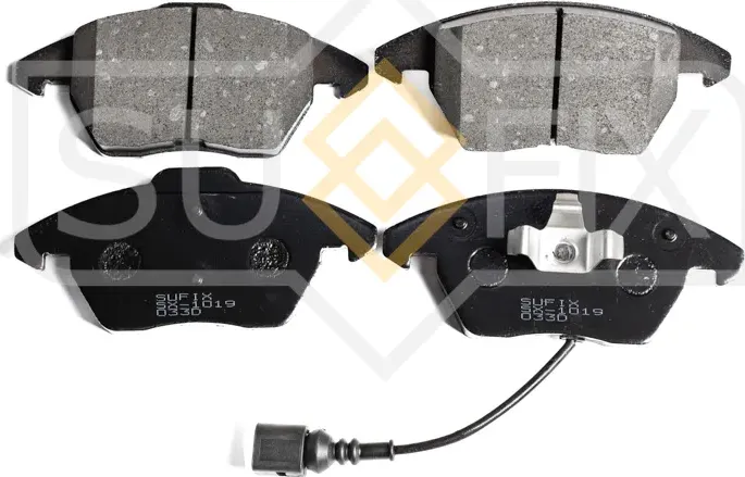 Колодки тормозные дисковые передние правые/левые AUDI A1 (8X1, 8XK) 2010-2018 (Sufix). Артикул SX1019