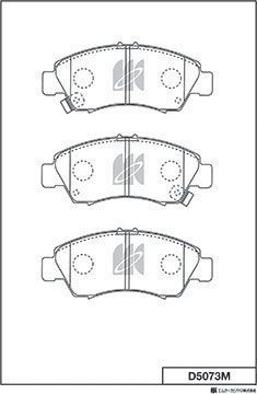 Тормозные колодки MK Kashiyama. Артикул D5073M