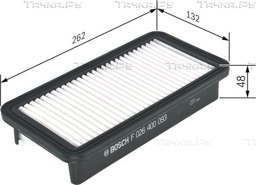Воздушный фильтр Bosch для Hyundai Accent III 2005-2010. Артикул F 026 400 093