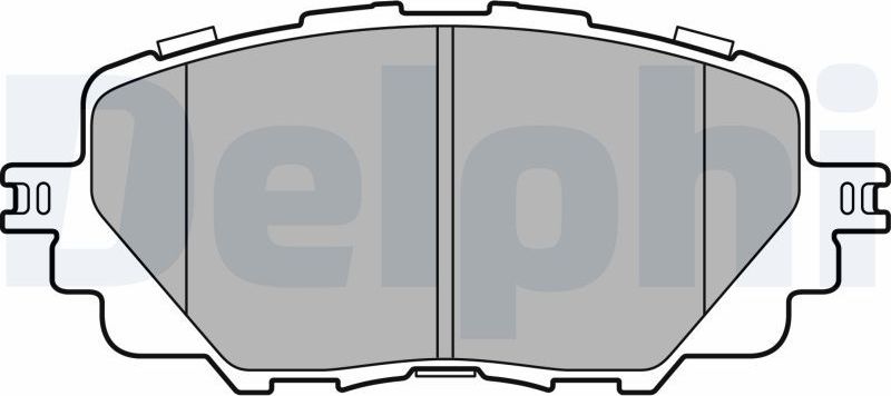 Тормозные колодки Delphi (Low-Metallic). Артикул LP3284