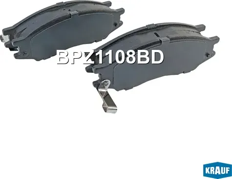 Колодки тормозные дисковые Krauf. Артикул BPZ1108BD