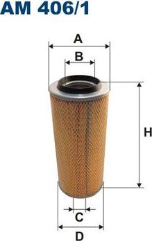 Воздушный фильтр Filtron. Артикул AM 406/1