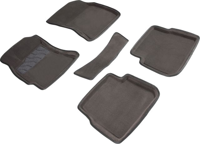 Коврики Seintex 3D ворсовые для салона Subaru Forester III 2008-2012 СЕРЫЕ. Артикул 84756