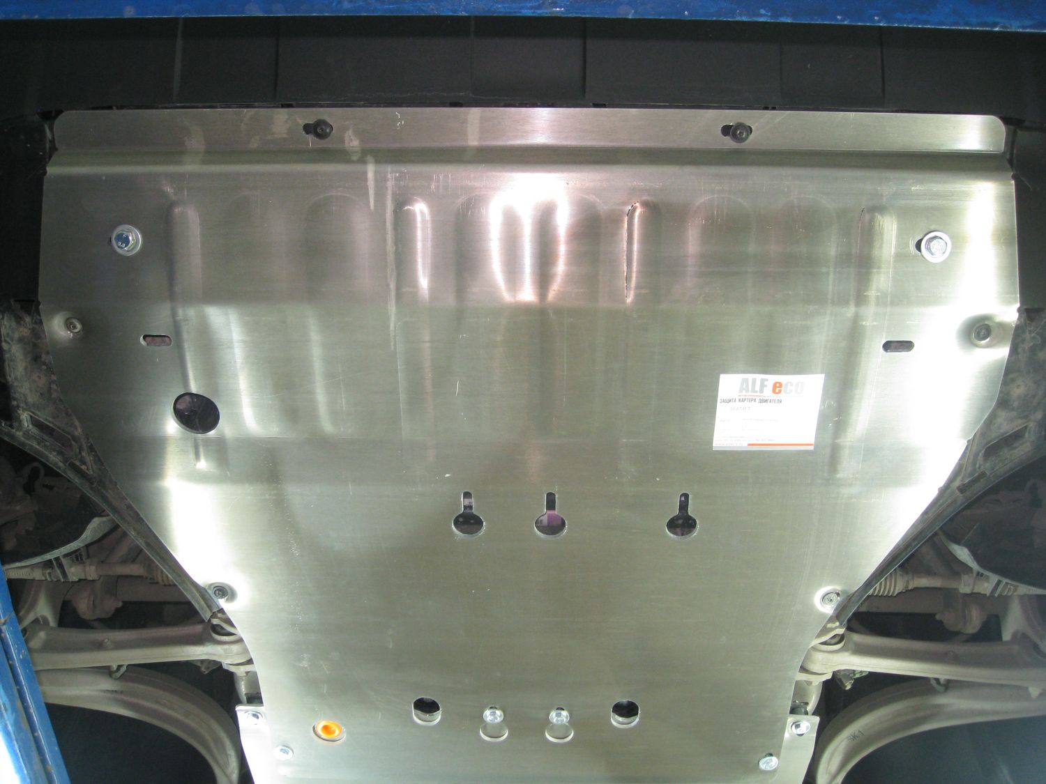 Защита алюминиевая Alfeco для картера и КПП Porsche Cayenne III 2017-2026. Артикул ALF.50.07al