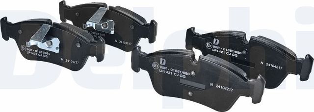 Тормозные колодки Delphi (Low-Metallic). Артикул LP1421