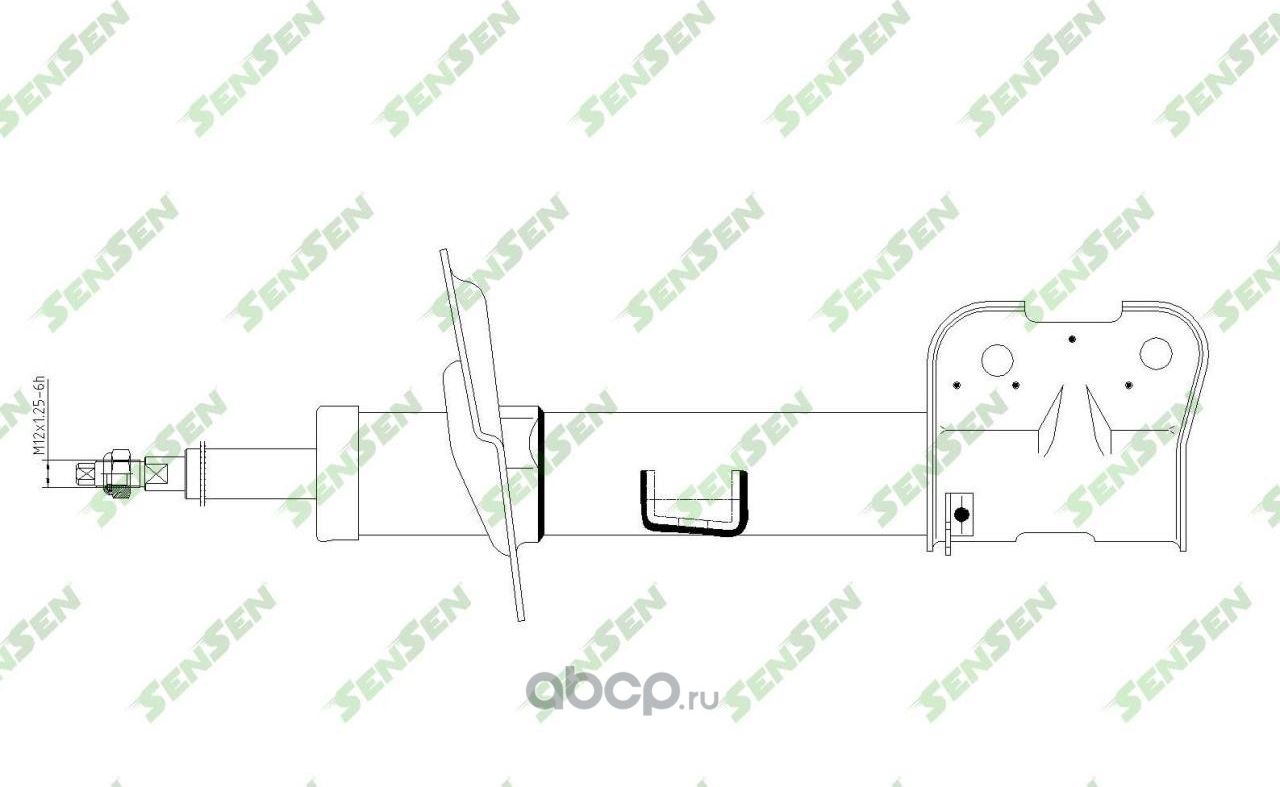 АМОРТИЗАТОР HYUNDAI SANTAFE II (CM)2.4 2010- F / L (Sensen). Артикул 42141366