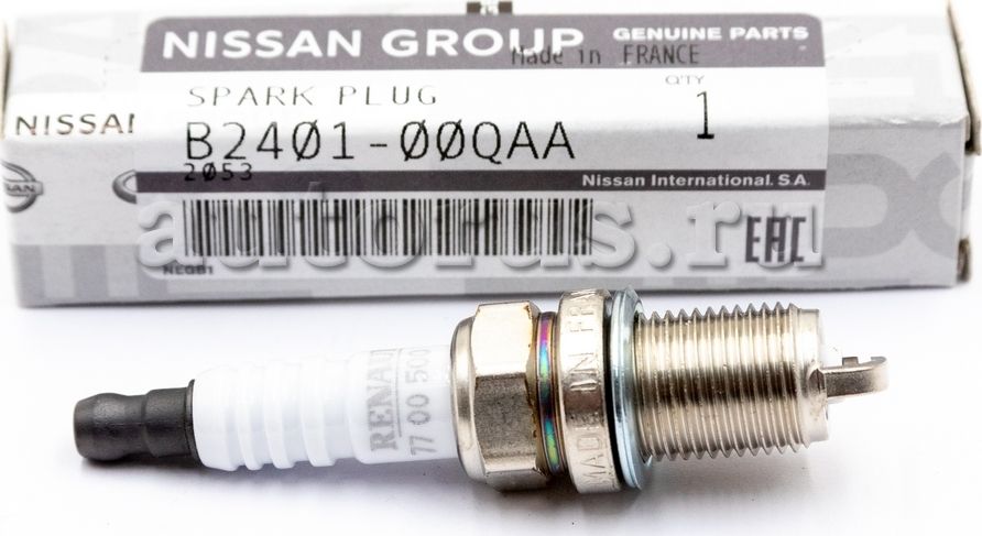 Свеча зажигания Nissan. Артикул B240100QAA