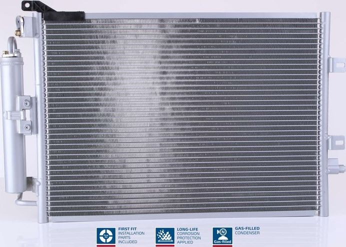 Радиатор кондиционера (конденсатор) Nissens (алюминий). Артикул 940142