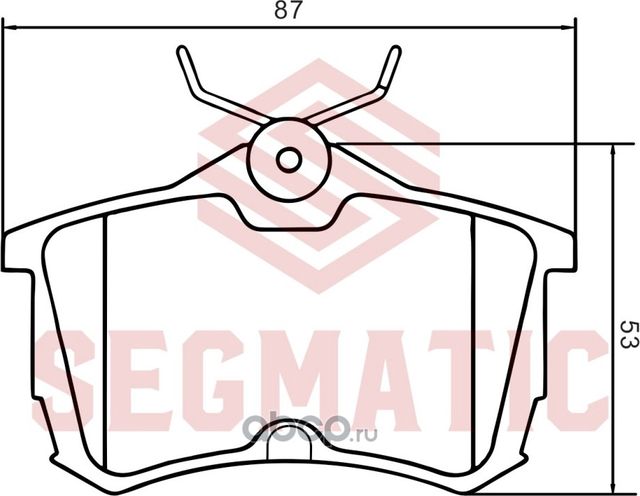 Колодка торм диск зад (Segmatic). Артикул SGBP2673