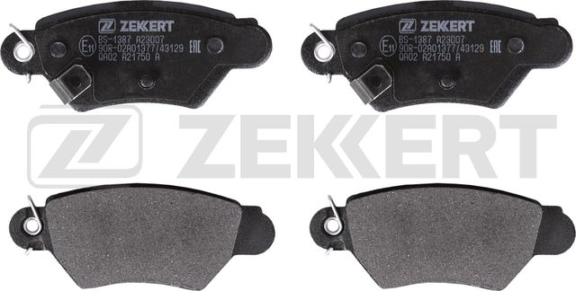Тормозные колодки Zekkert задние для Opel Astra G 1998-1998. Артикул BS-1387