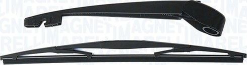 Поводок (рычаг) и щетка стеклоочистителя (дворника) Magneti Marelli. Артикул 000723180059
