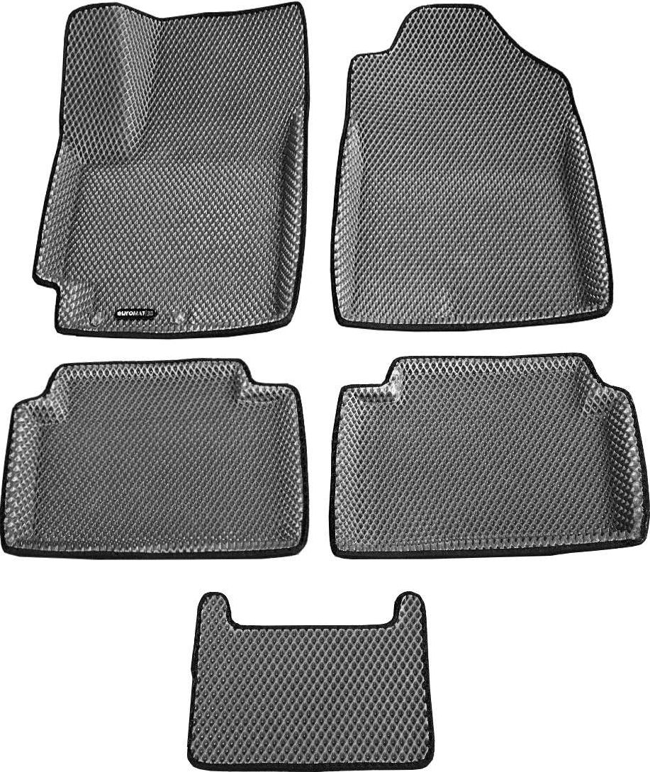 Коврики Euromat 3D EVA для салона Kia Rio IV 2017-2026 СЕРЫЕ. Артикул EM3DEVA-002931G