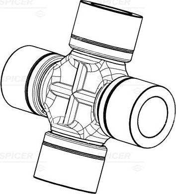 Крестовина карданного вала Spicer. Артикул 7687600600160