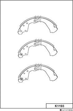 Тормозные колодки MK Kashiyama. Артикул K1193