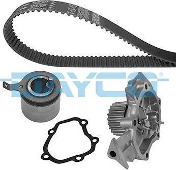 Помпа (водяной насос) с комплектом ремня ГРМ Dayco. Артикул KTBWP4320