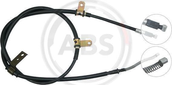 Трос ручника (тросик ручного тормоза) ABS задний правый для Mitsubishi Pajero II 1997-2000. Артикул K19988