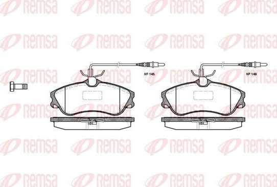 Тормозные колодки Remsa. Артикул 0634.04