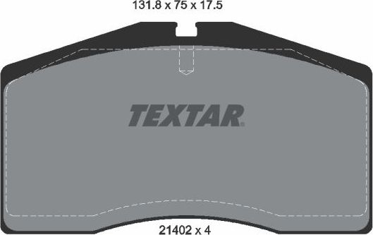 Тормозные колодки Textar передние для Audi 80 V (B4) 1994-1995. Артикул 2140201