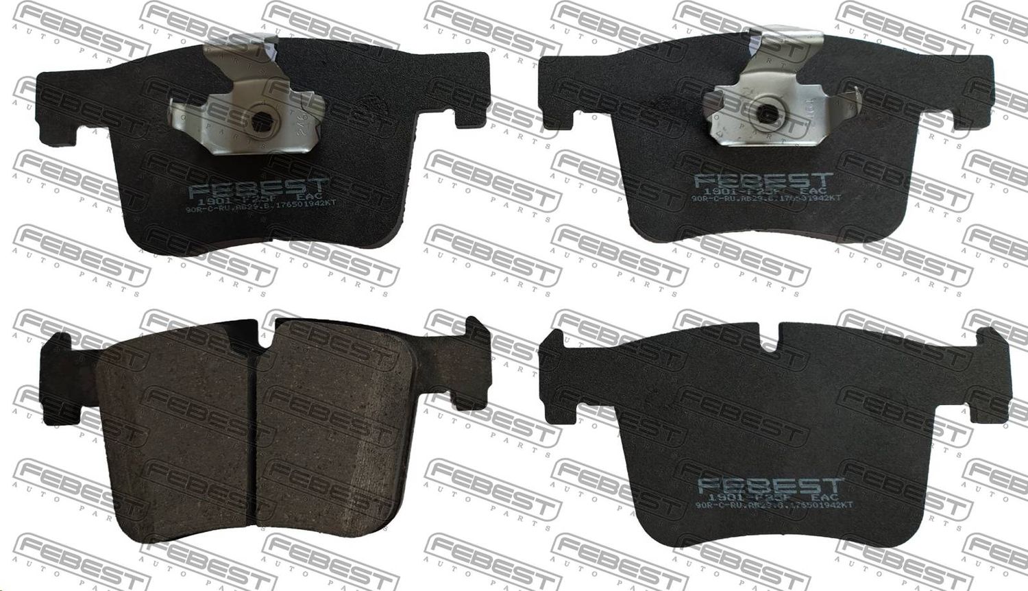 Тормозные колодки Febest. Артикул 1901-F25F