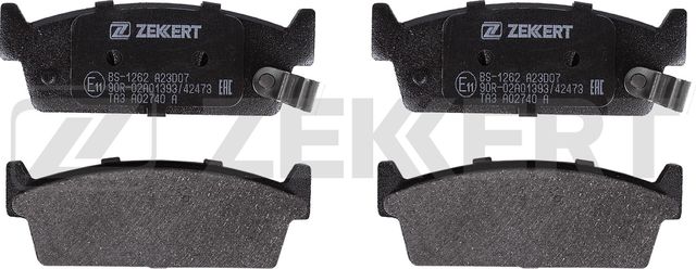 Тормозные колодки Zekkert задние для Nissan Cedric Y31 1987-1991. Артикул BS-1262