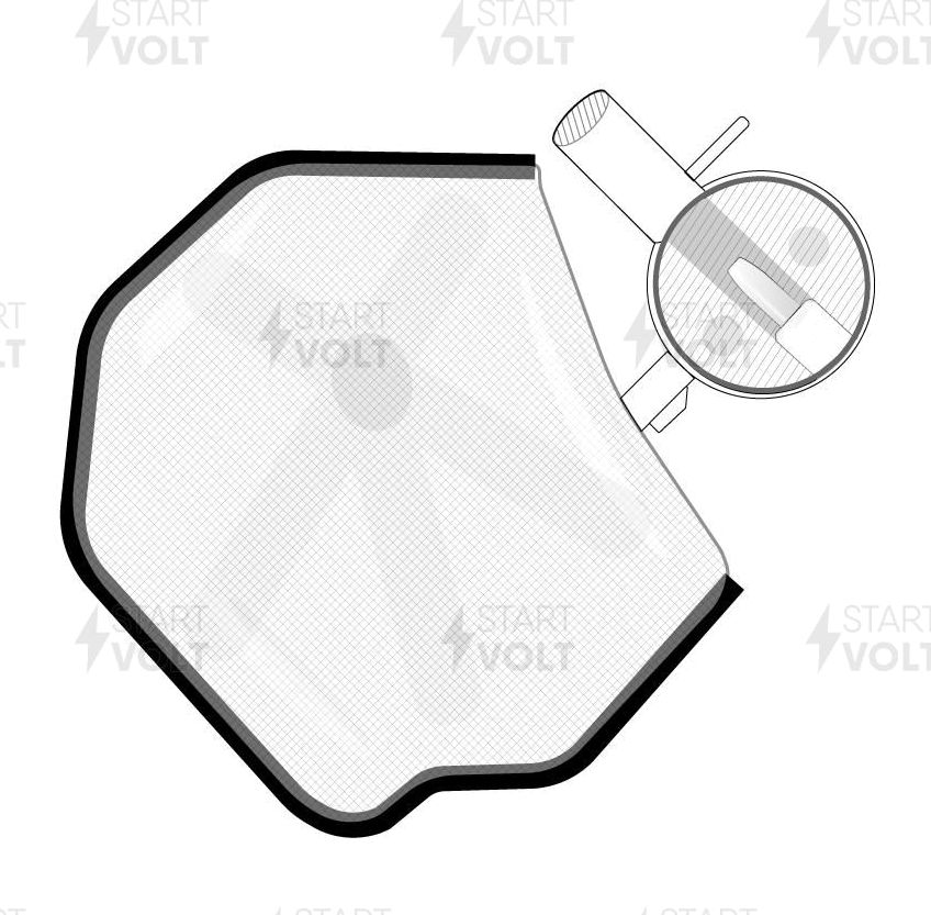 Сетка-фильтр грубой очистки бензонасоса StartVOLT. Артикул SFF 0817