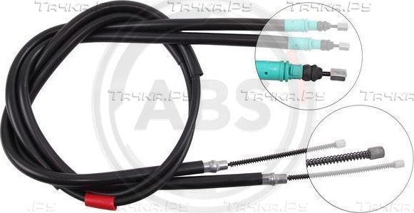 Трос ручника (тросик ручного тормоза) ABS. Артикул K12256