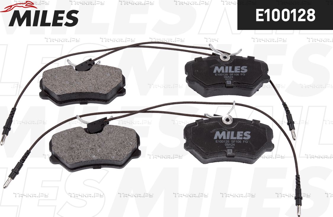 Тормозные колодки Miles (Semi-Metallic). Артикул E100128