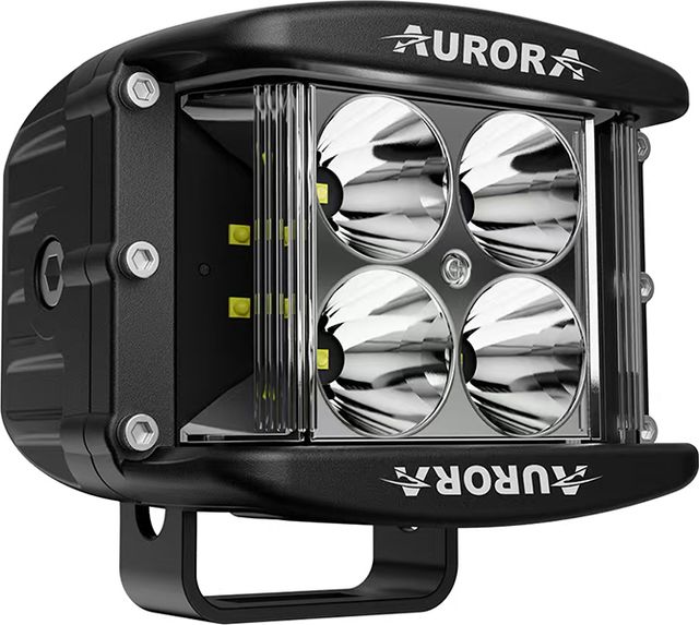 Светодиодная фара дальнего света Aurora 102x76 мм 40W (комплект 2 шт). Артикул ALO-2-P4E15D1