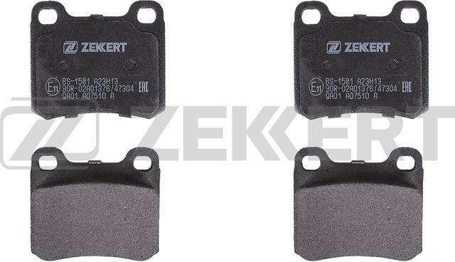 Тормозные колодки Zekkert задние для Mercedes-Benz W124, A124 1984-1993. Артикул BS-1581