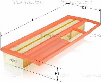 Воздушный фильтр  Tecneco Filters для Ford KA II 2008-2016. Артикул AR9628PM
