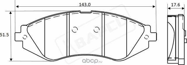 Колодки тормозные дисковые пер. CHEVROLET ZAFIRA 2.0 01-12 LANOS,Lace (Bapco) Bapco. Артикул BP0534