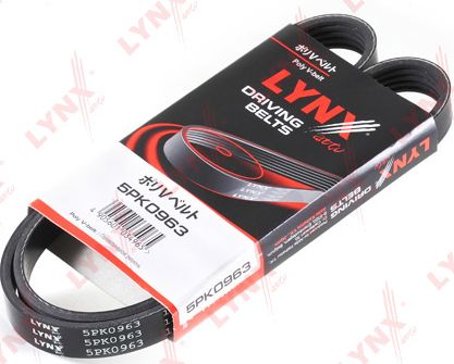 Приводной ремень поликлиновой LYNXauto. Артикул 5PK0963
