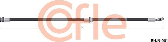 Тормозной шланг Cofle передний левый для Nissan Qashqai I 2007-2013. Артикул 92.BH.NI061