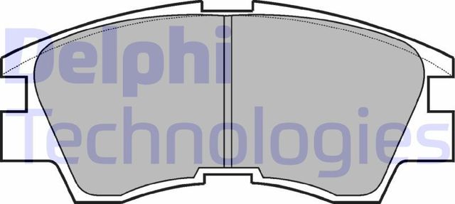 Тормозные колодки Delphi (Low-Metallic). Артикул LP633